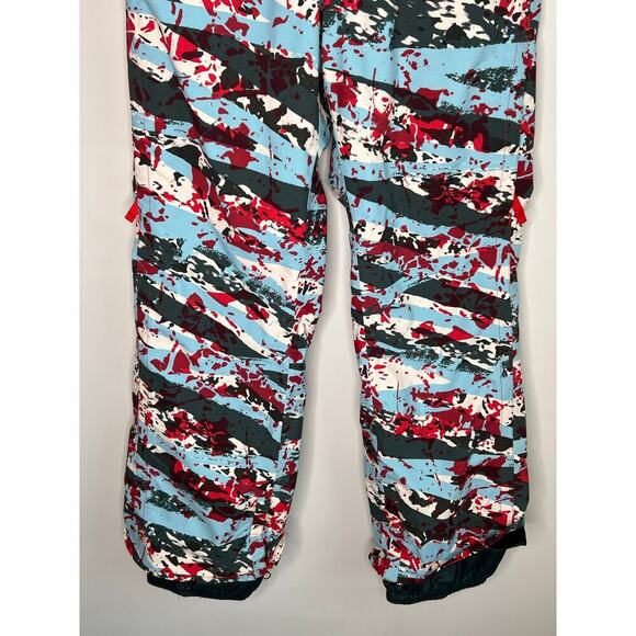 Burton Society DRYRIDE Paint Splatter Snowboard Pants Green Multi Women's Size S - Picture 4 of 13